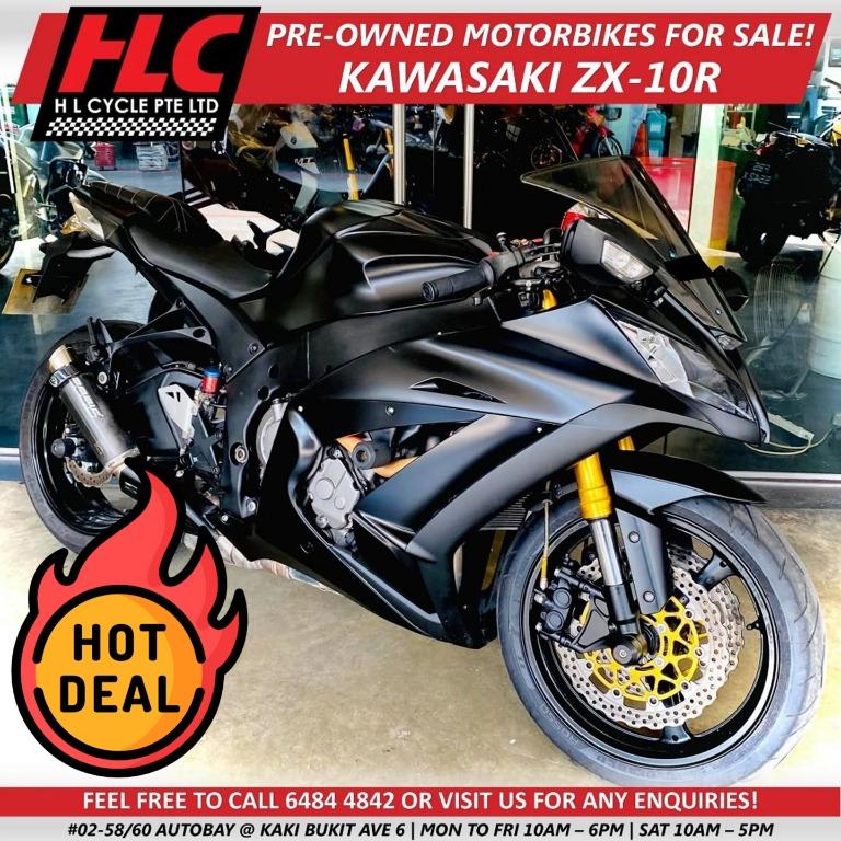 CLEARANCE SALE KAWASAKI NINJA ZX10R COE FEB 2024 Motorcycles Motorcycles for Sale Class 2 on Carousell