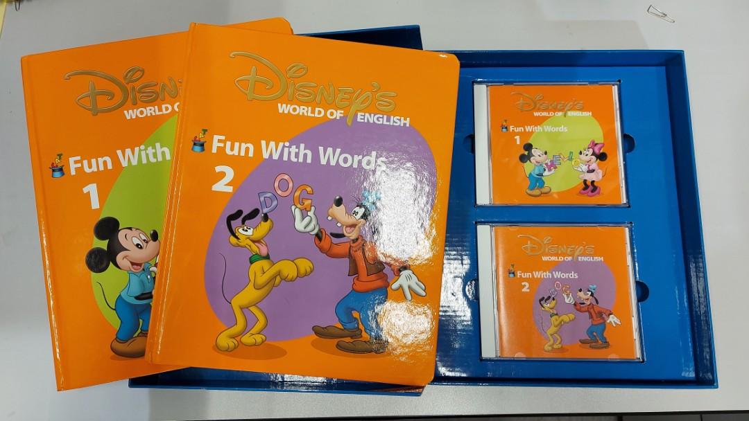 DWE 迪士尼美語世界Fun With Words 連盒, 興趣及遊戲, 書本
