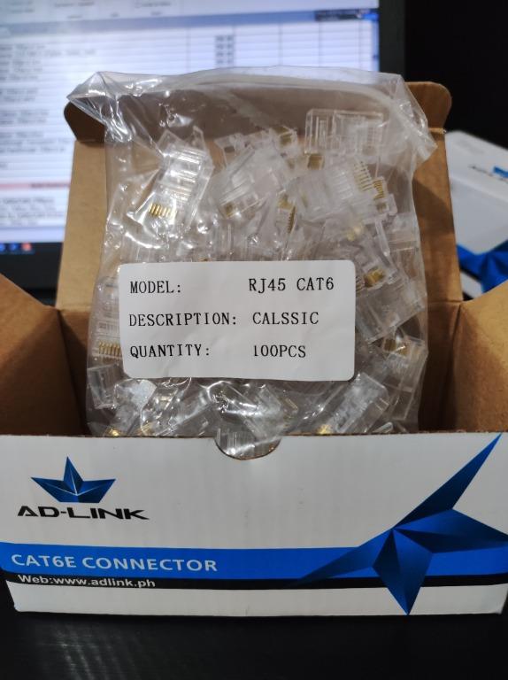 Adlink Rj45 Cat6 Classic 100pcs/ box, Computers & Tech, Parts ...