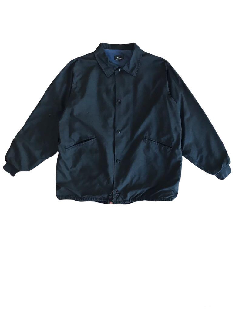 A.P.C COACH JACKET Fesyen Pria Pakaian Baju Luaran di Carousell