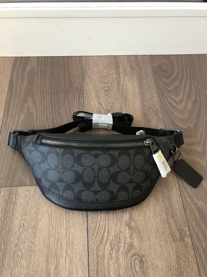 Authentic coach men belt bag chest bag 84711