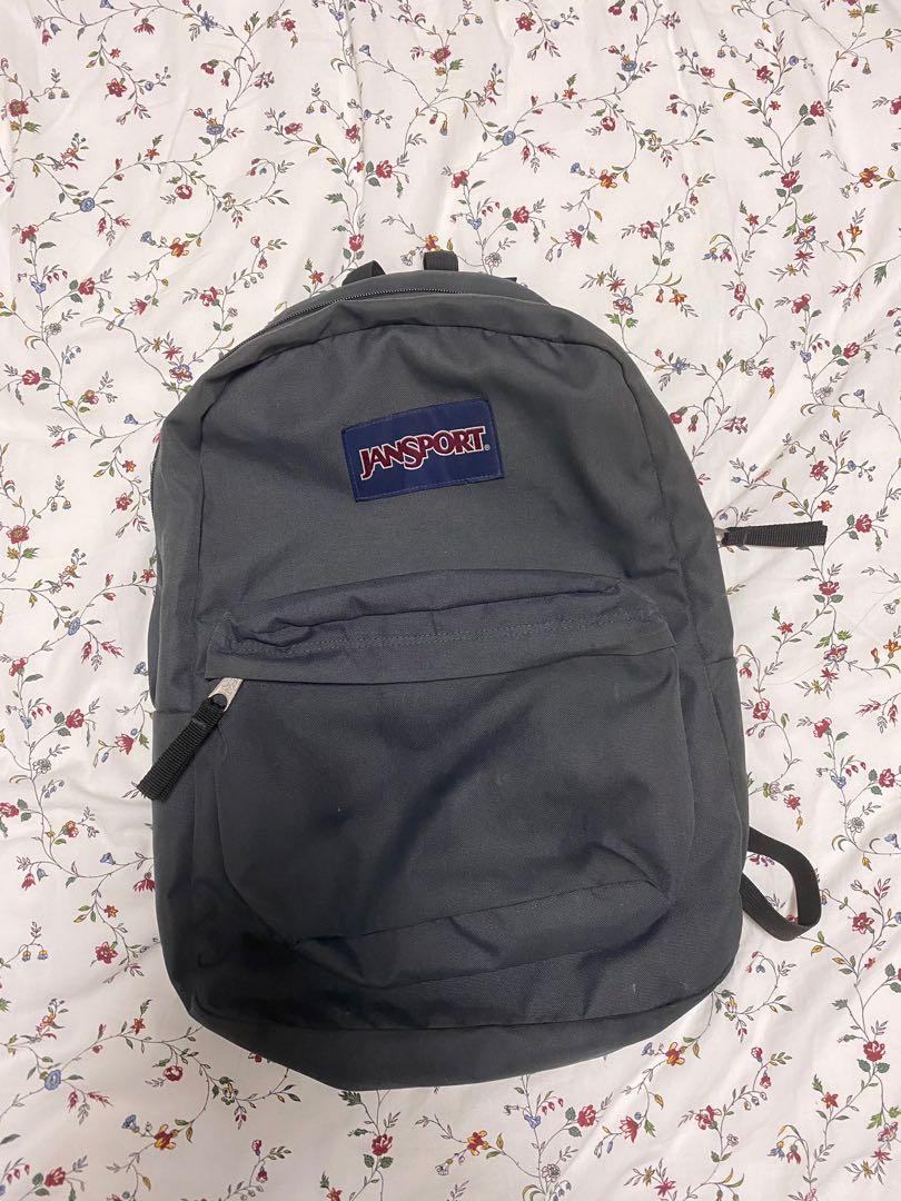 authentic jansport dark grey forge grey backpack Women s Fashion Bags Wallets Backpacks on Carousell