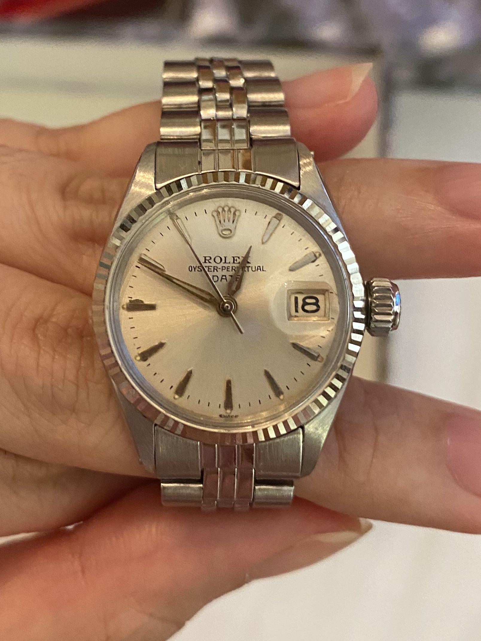 Authentic Rolex Vintage Perpetual Date, Luxury, Watches on Carousell