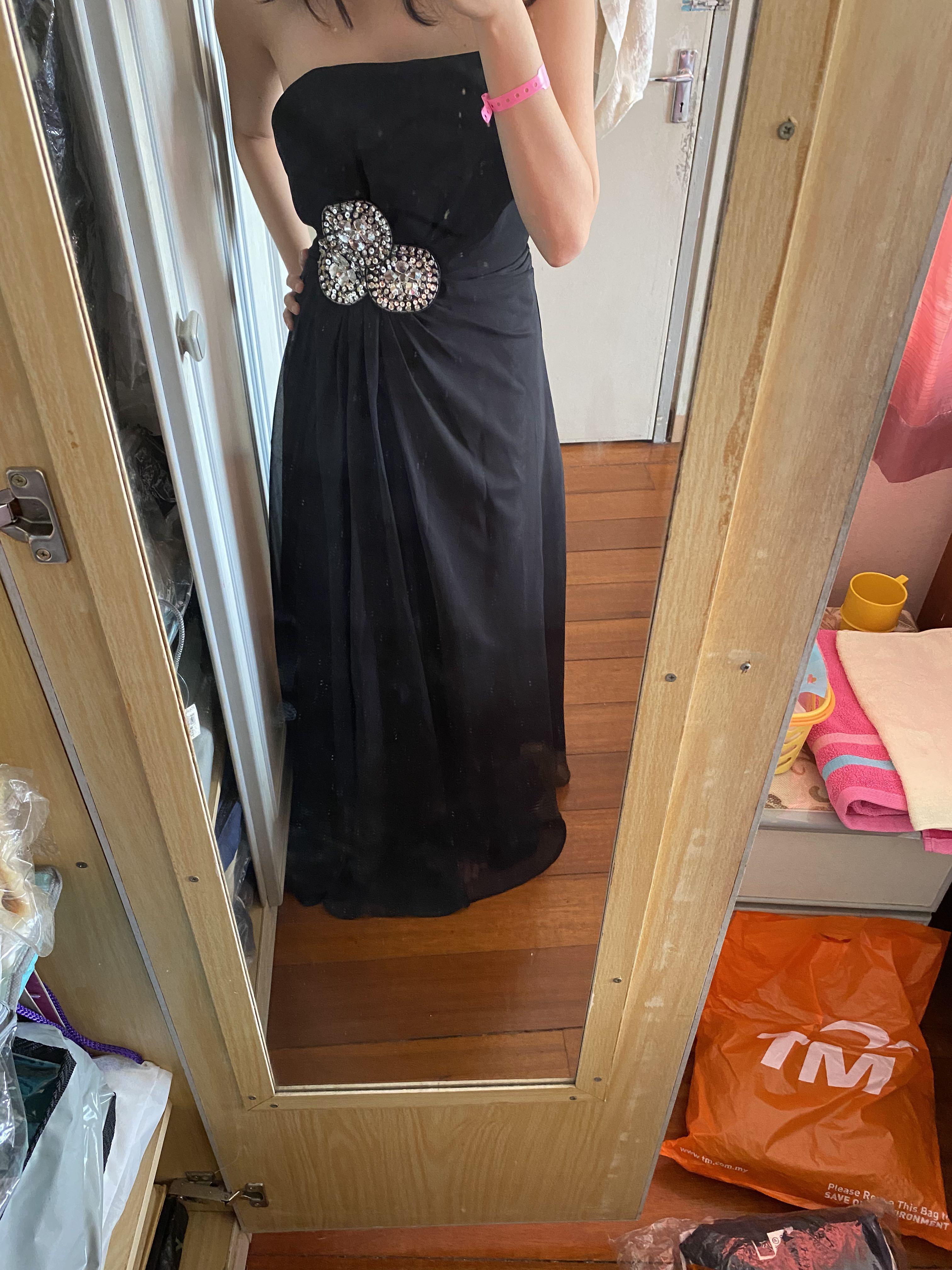 Bebe butterfly new arrivals evening gown