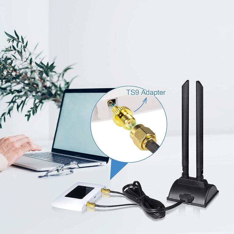 Bingfu 4G LTE Aerial TS9 Antenna Base MIMO Antenna 6dBi for