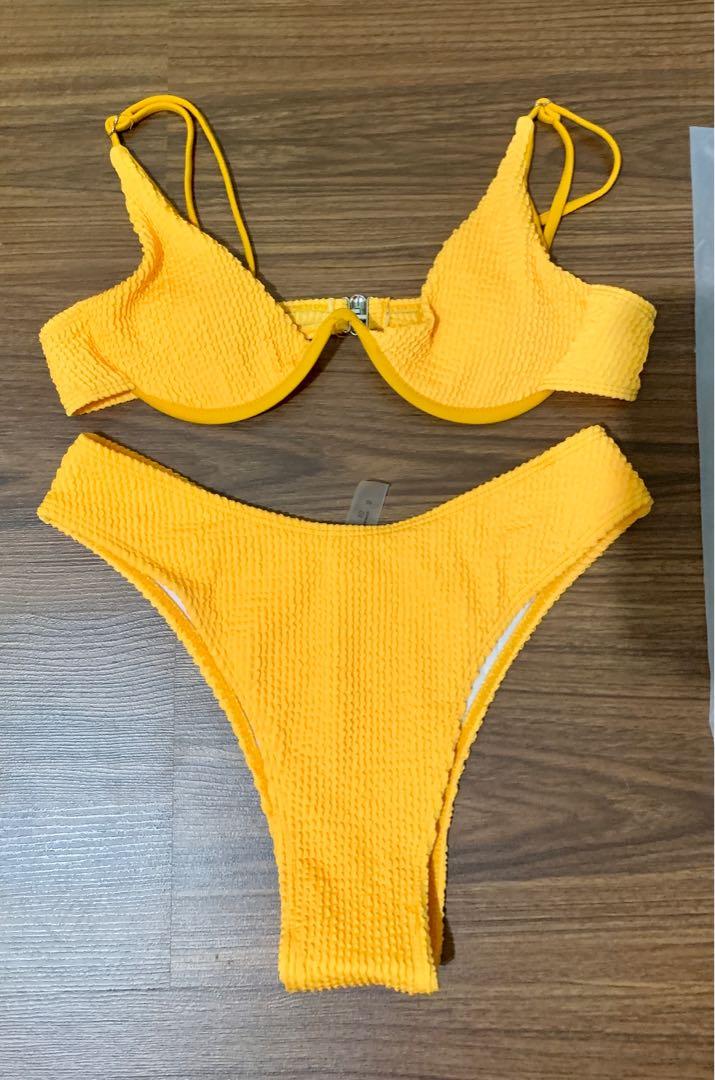 Shein yellow swimsuit online