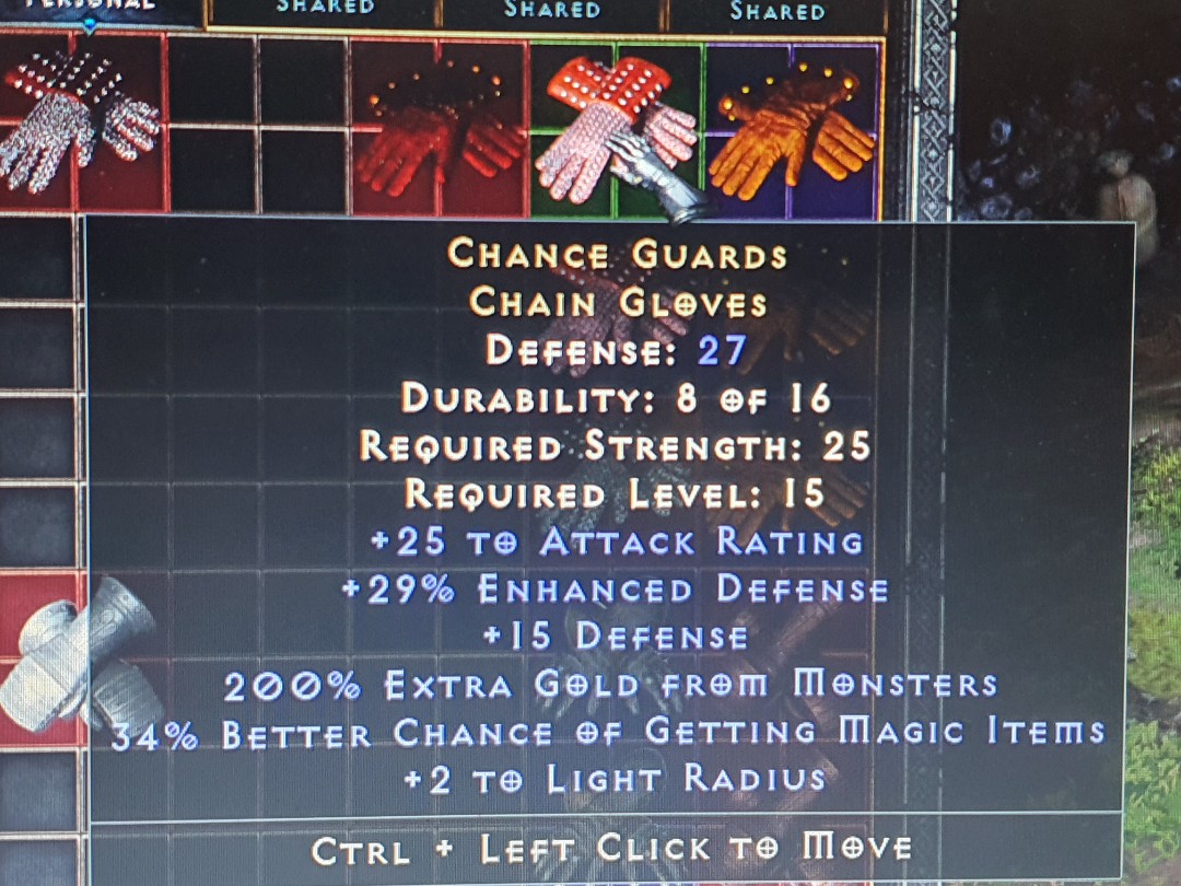 Chance Guards Chain Gloves D2R Diablo II Resurrected (Softcore) (PC/PS4
