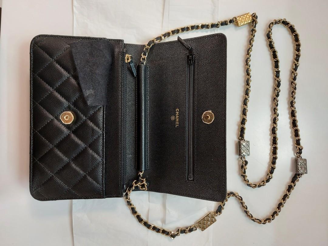 Chanel Black Quilted Grained Calfskin Handle WOC Wallet On Chain Gold  Hardware, 2022 Available For Immediate Sale At Sotheby's