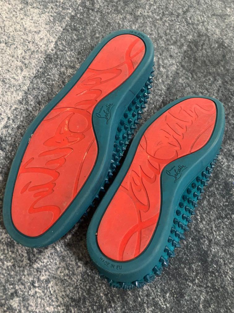 Christian louboutin 2024 sneakers green