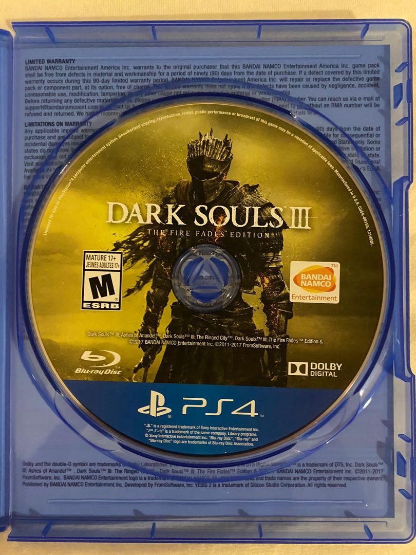 Dark Souls III 3 The Fire Fades Complete Edition PS4 RPG Game Playstation 4 PS 4, Video Gaming