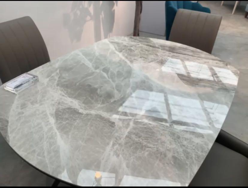 Extendable Marble Dining Table (Category: Tables & Sets) located in Singapore. Submitted by bobby7788 (Listing ID 1129045434, Image 2). Description: Marble dining table. Selling cause it’s taking up space and has no purpose for the extendable function. Well used. Condition 10/10 Height - 78cm Width - 87cm Length - 120cm (Before opening) 180cm (Fully open).