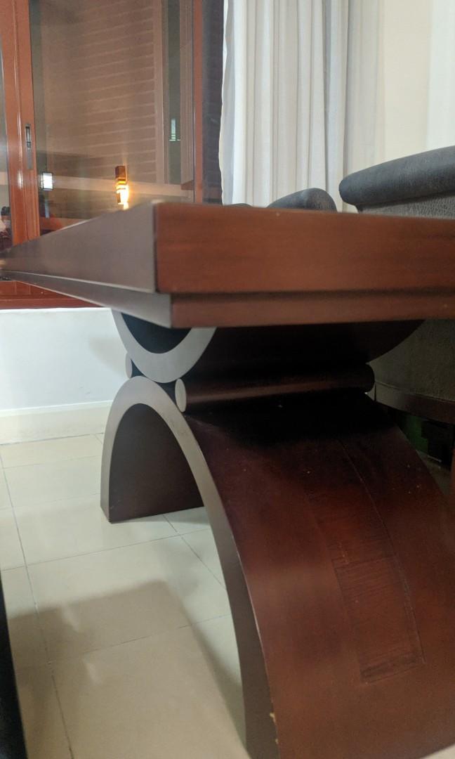 Dining table solid heavy wood , Furniture & Home Living, Furniture