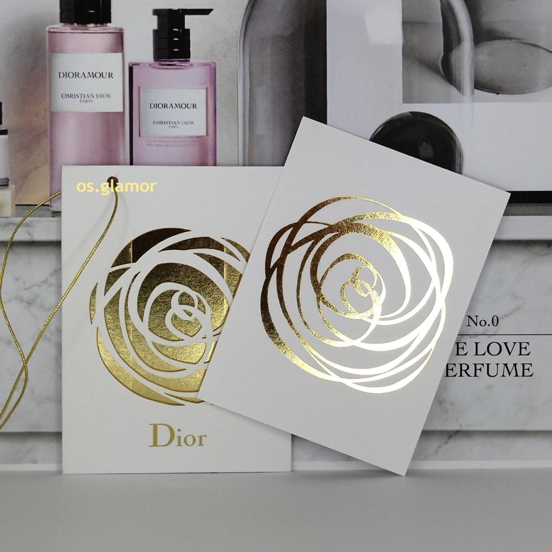DIOR Gift Card (Rose), Women's Fashion, Jewelry & Organisers, Body Jewelry  on Carousell