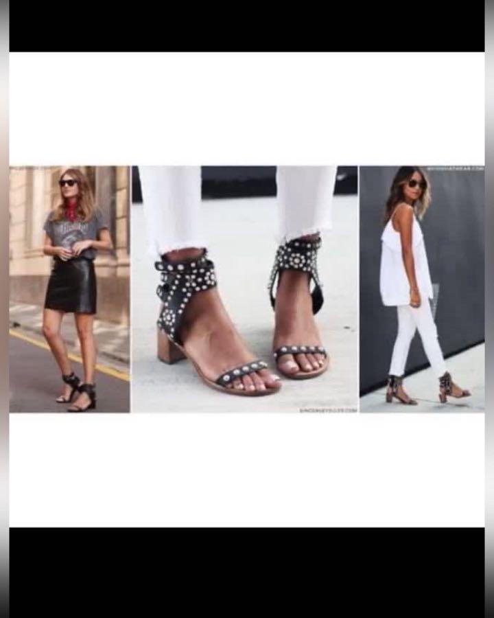 Excellent condition Authentic Isabel Marant studded sandals 36 with dustbag P4 000 Women s Fashion Footwear Flats Sandals on Carousell