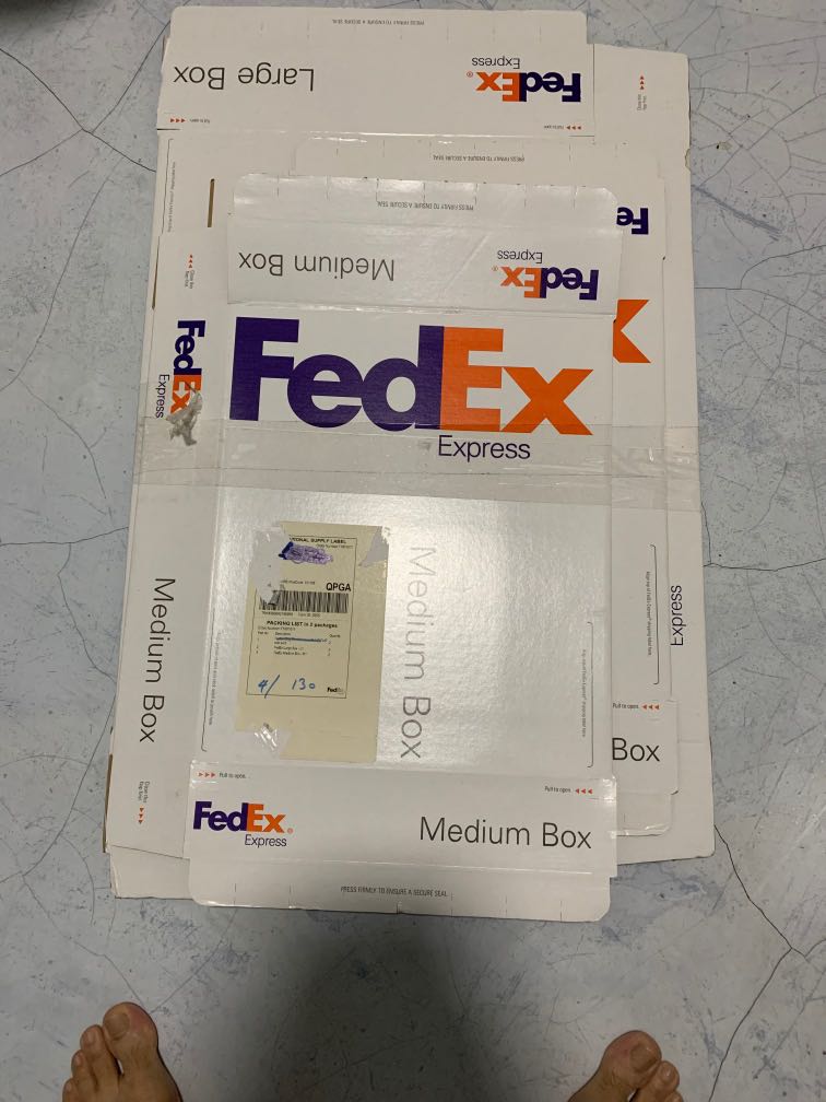 FedEx boxes M L Furniture Home Living Home Improvement