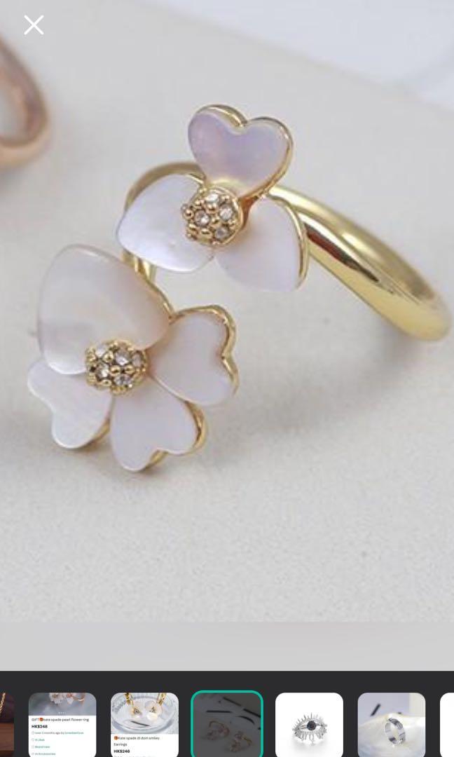 flower ring （分類：飾物及配件）位於 Hong Kong。 由 JNE2018 提交（商品編號 1129079708，圖片 1）。簡介： 。