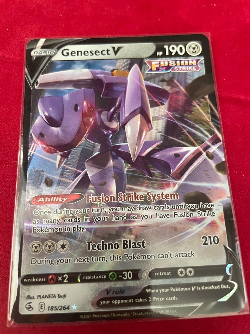 Pokemon Genesect V 254/264 Fusion Strike Full Art NM