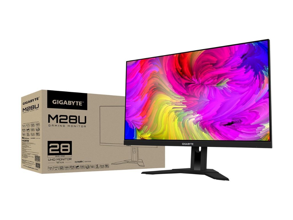 Gigabyte M28UEK 28″ IPS 4K UHD Gaming Monitor 3840×2160 144Hz 8BIT 1MS