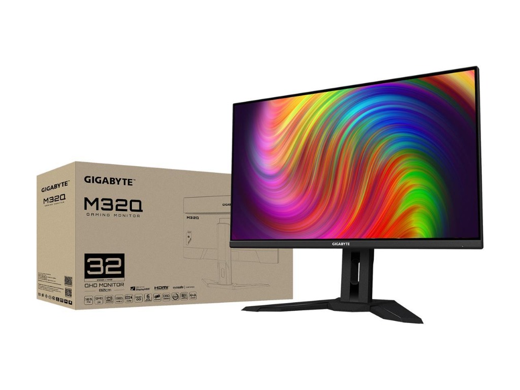 Gigabyte M32Q-EK 31.5 Inch SS IPS QHD (2560 x 1440) 165Hz (170Hz OC ...