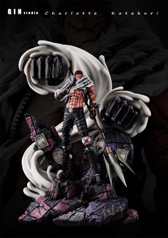 Anime One Piece Big Mom Charlotte Katakuri Trident Fight 17cm