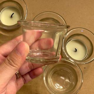 24pcs Glass Tea Candle Holder