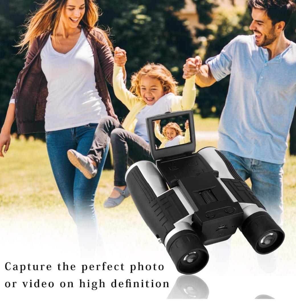 GordVE HD 1080P Digital Camera Spy Camera, 12X Puissant Zoom Binocular