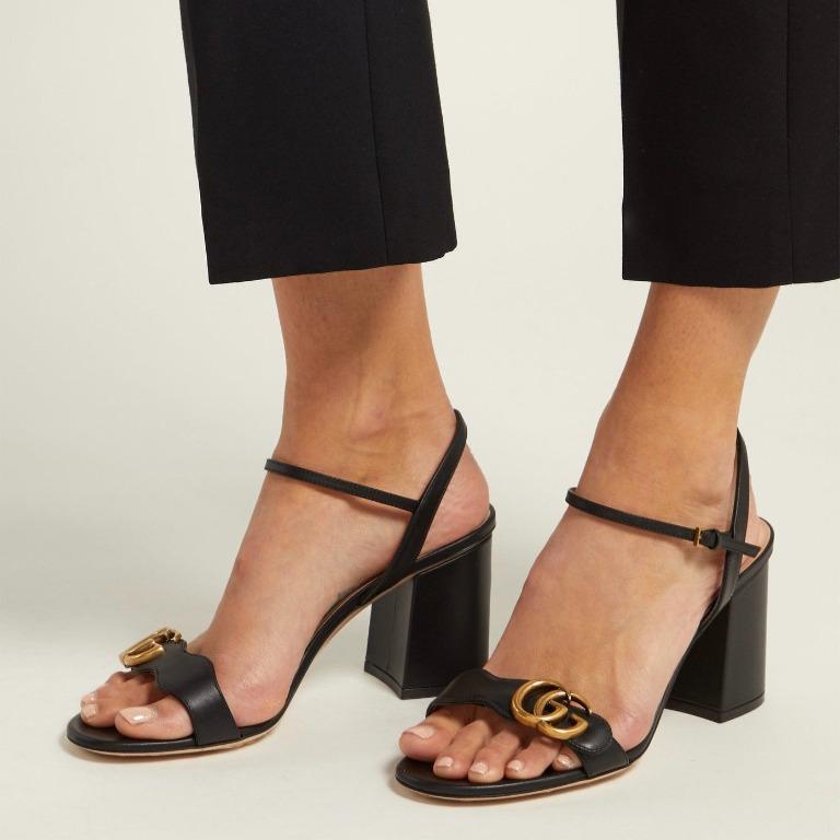 Gucci marmont cheap heels