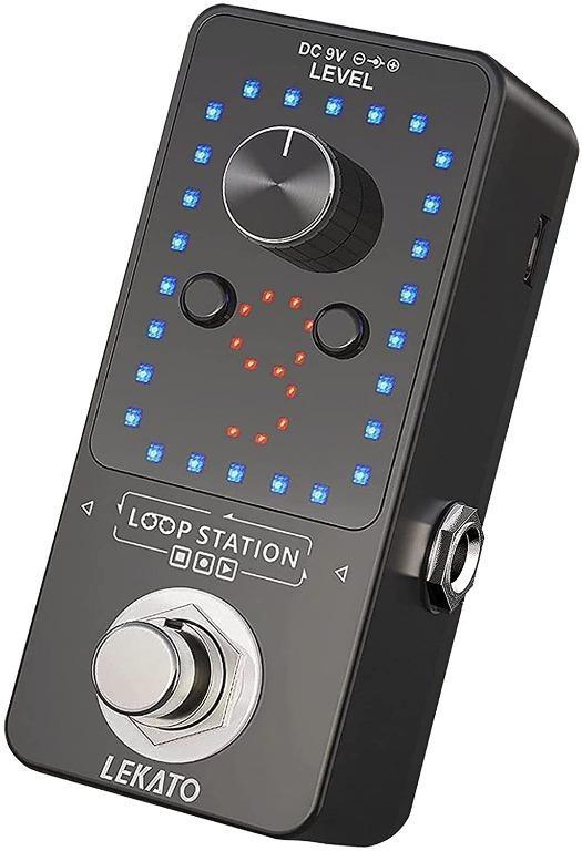 H1637 LEKATO Loop Station with 9 Loops 40 Minutes Recording Time Guitar Looper Built in Tuner Function Electronic Guitar Effect Loop Pedal Unlimited Overdubbed for Electric Guitar Bass Hobbies Toys Mu...