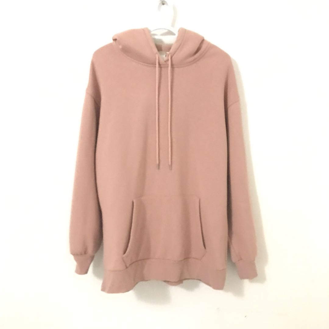 H M salmon pink hoodie