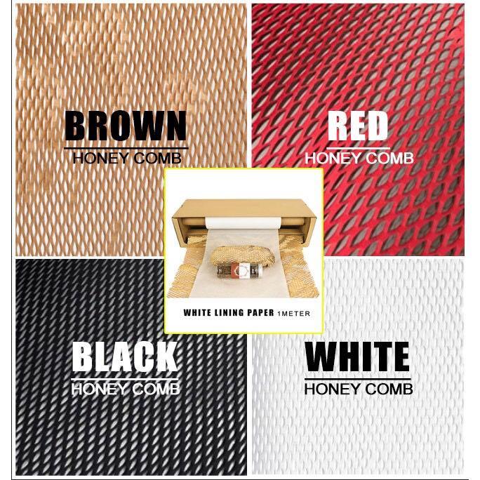Honeycomb Kraft/eco Friendly Bubble wrapper (Category: Craft Supplies & Tools) located in Malabon City. Submitted by heyitskhen (Listing ID 1128924815, Image 2). Description: Color. Kraft 30cmx1m-39 Kraft 50cmx1m-55pesos Red 50cmx1m-50pesos Black 50cmx1m-50 pesos White 50cmx1m-55 pesoss Whitelining 30cmx1m-50 pesos pink 30cmx1m-49 pink 50cmx1m-60 Kraft 30cmx10m-340 kraft 50cmx10m-495 red 50cmx10m-390 white 50cmx10m-400 white 30cmx10m-300 black 30
