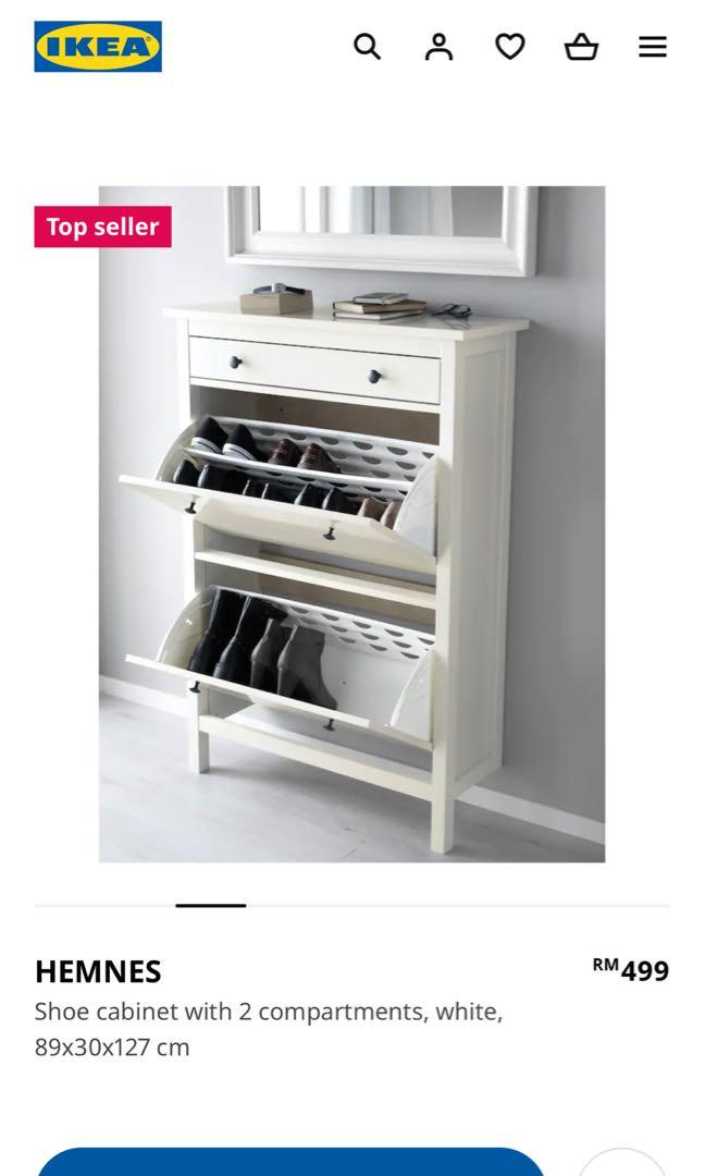 IKEA Hemnes Shoes Rack, Furniture & Home Living, Furniture, Shelves