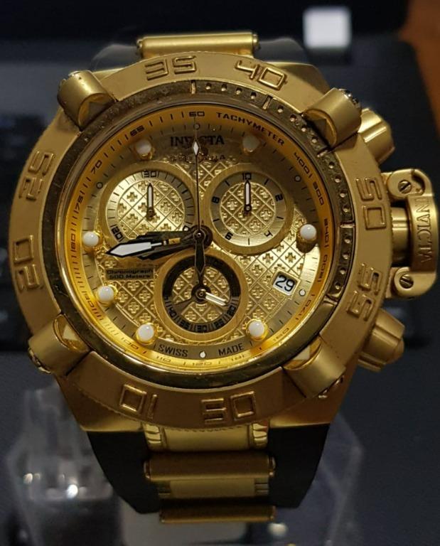 Invicta16144 Subaqua Noma IV Gold Plated Swiss Chronograph Men s Watch