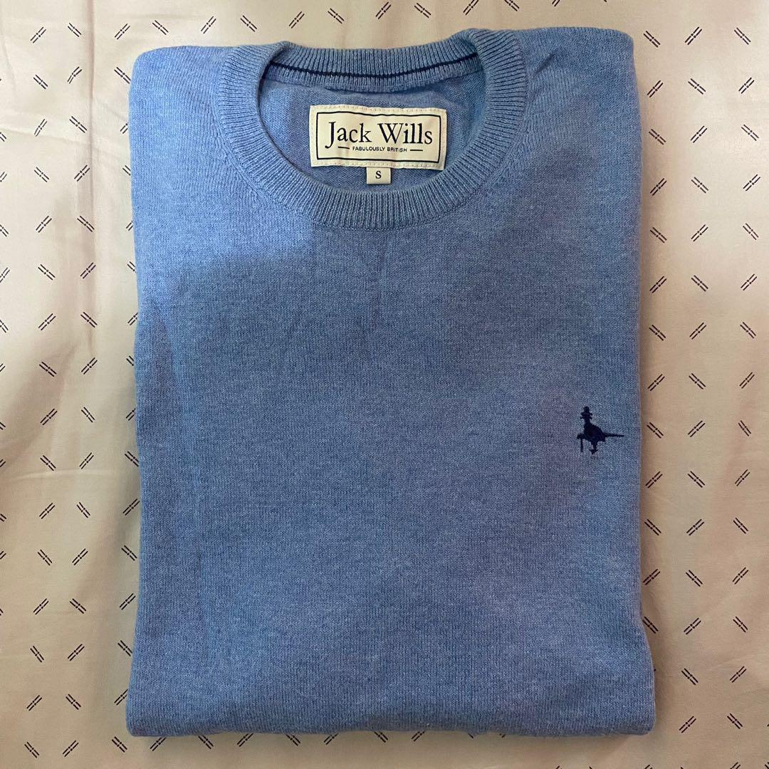 Jack Wills Seabourne Crew Neck Jumper Blue