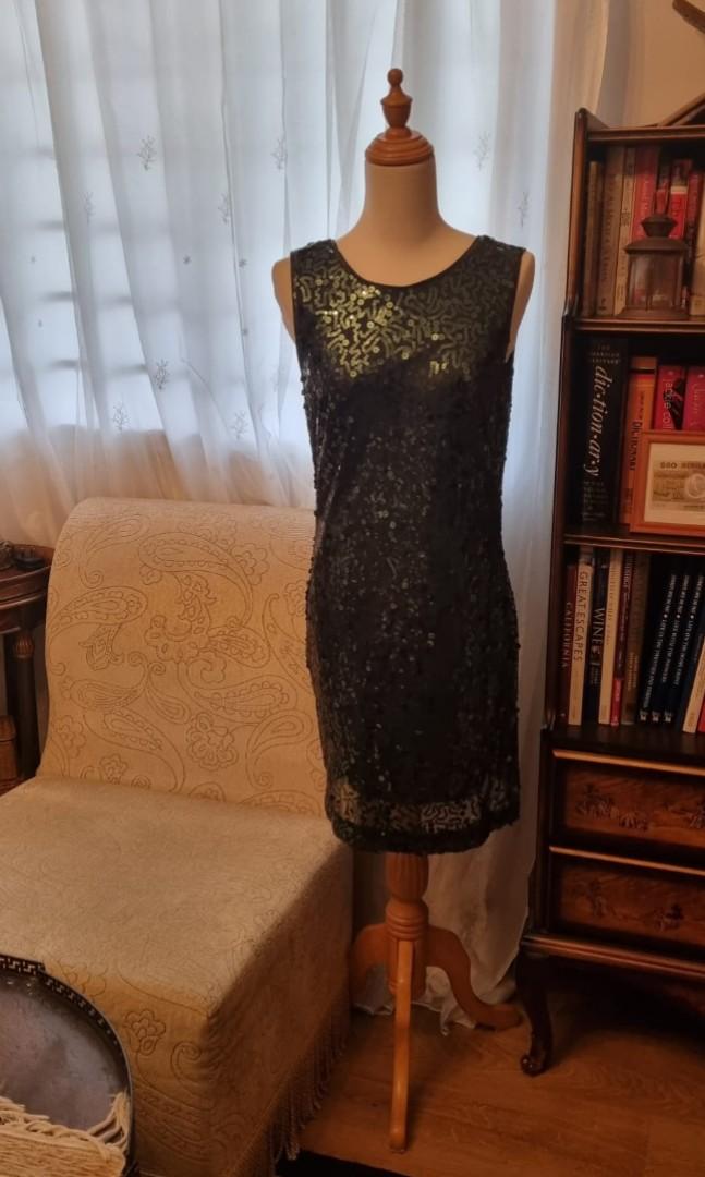 Jessica Simpson Dark Green Sequin Dress