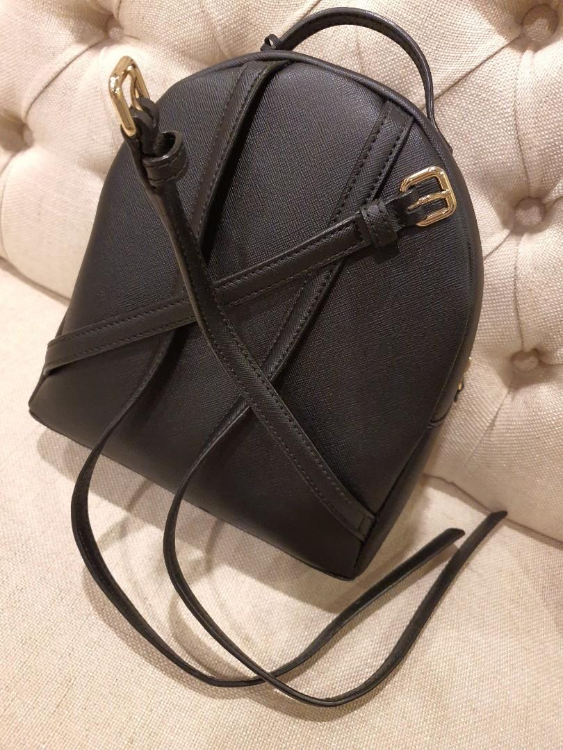 KATE SPADE GLITTER BACKPACK / BLACK BAG 