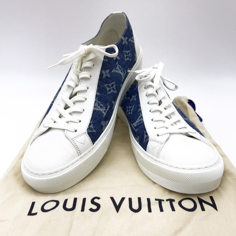Louis Vuitton Squad Pink Denim Sneakers 38.5 – DAC