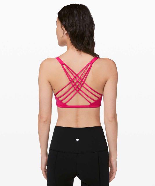 Lululemon free to be wild bra calypso pink size 6 Women s Fashion Activewear on Carousell