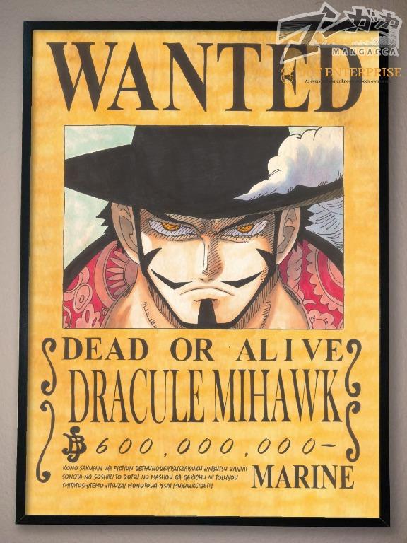 Dracule Mihawk One Piece Wanted #1 One Piece Posters, 51% OFF