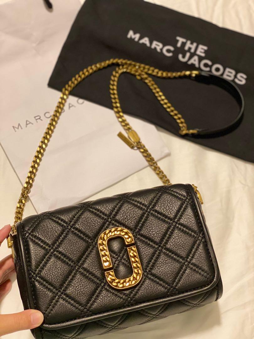 Marc Jacobs status flap quilted crossbody bag
