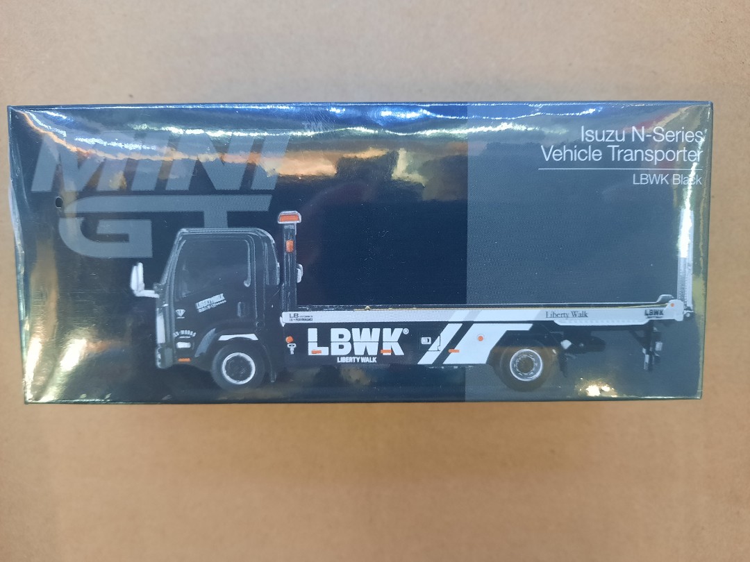 Mini GT 1/64 No.292 Isuzu N-Series Vehicle Transporter LBWK Black 