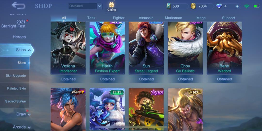mlbb (Category: In-Game Products) located in Singapore. Submitted by mfmrz (Listing ID 1129051216, Image 3). Description: idk the worth for the whole thing but u can give a shot for the price password and gmail is changeable if there any issue full refund will be given prefer to meet up 💪💪💪.