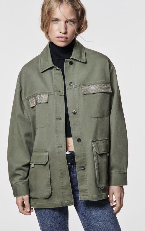 Shiny sales zara coat