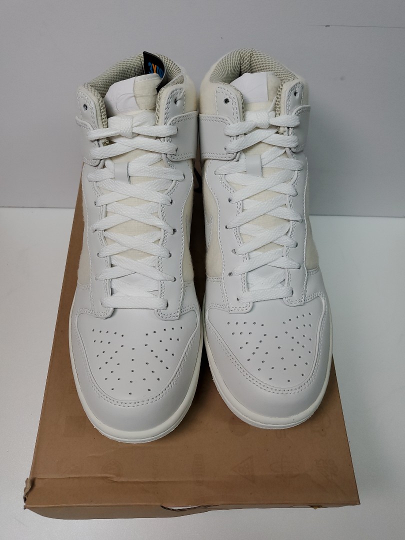 Nike Dunk HI Supreme Spark Pack Sail 0.44 Sticky Rubber 3XDry 333885 111 US10 Carousell