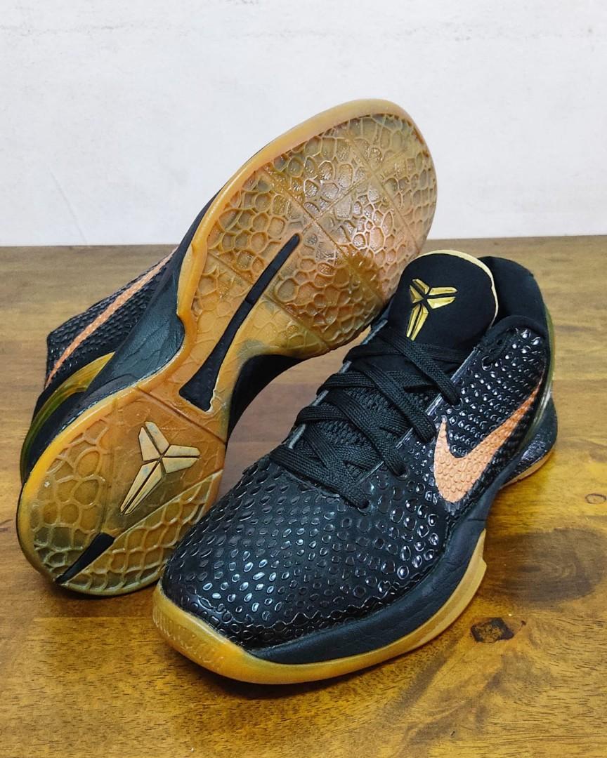 Nike Kobe 6 Black/Gold, Men'S Fashion, Footwear, Sneakers On Carousell