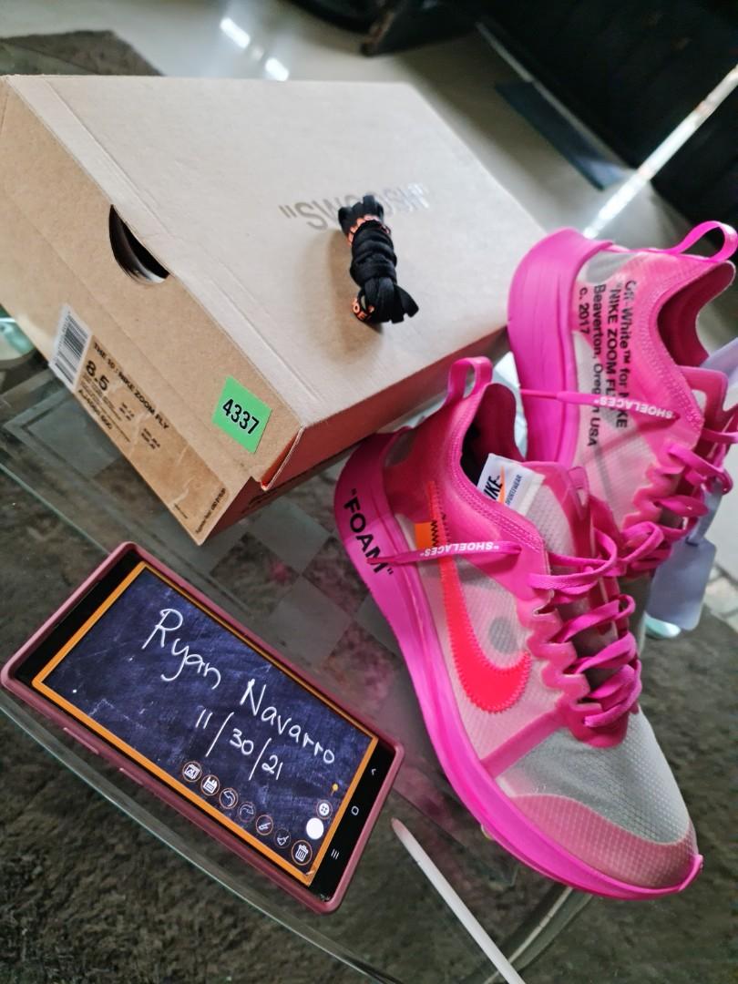Off white zoom online fly pink outfit