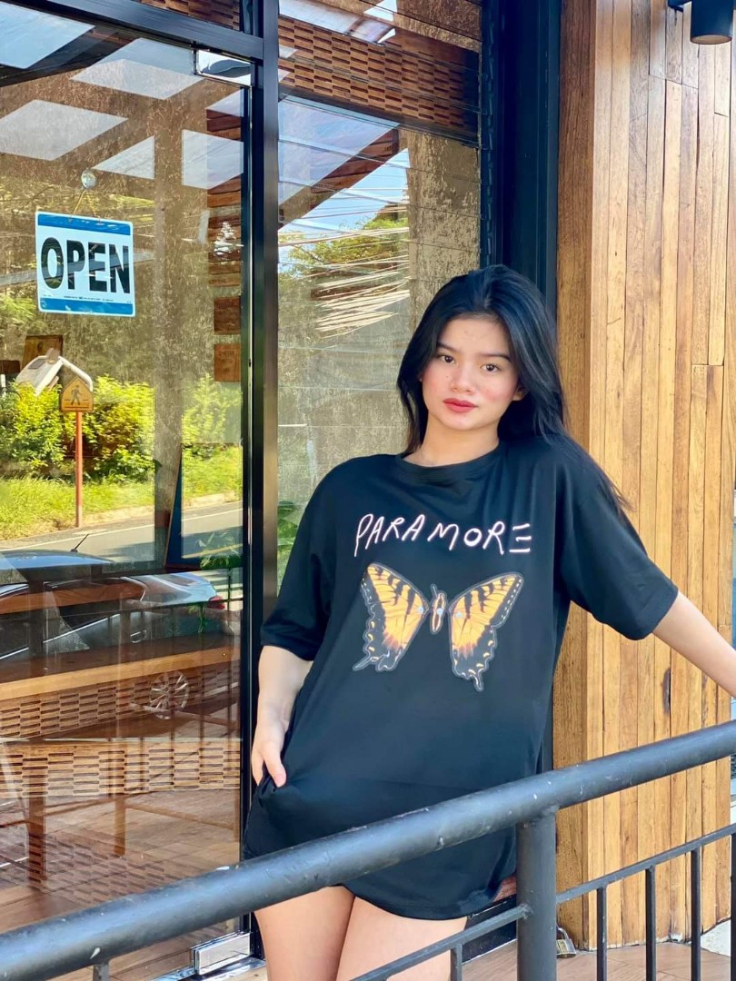 Oversized black band tees (unisex 