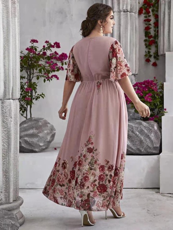 Old rose floral dress cheap