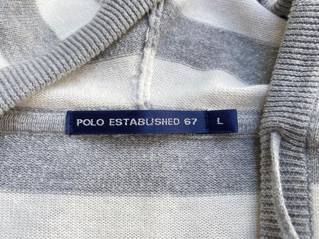 Ralph Lauren Polo Striped Jacket with Hoodie Women s Fashion