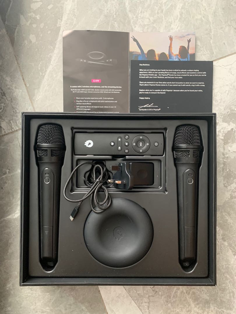 Popsicle karaoke set, TV & Home Appliances, TV & Entertainment, Entertainment Systems & Smart