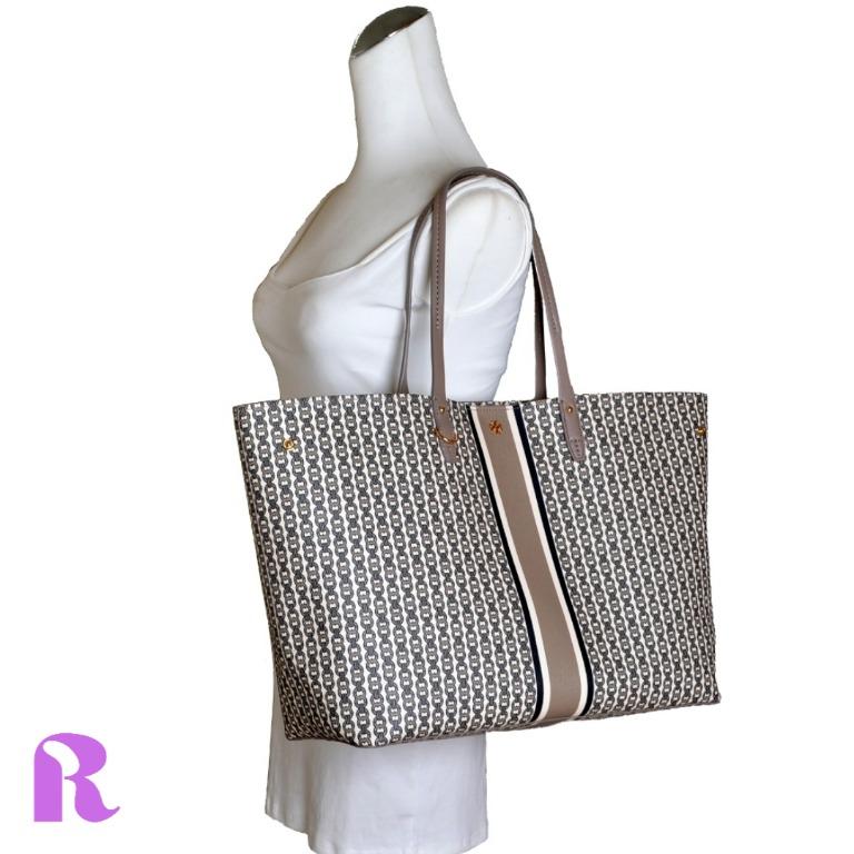 Tory burch gemini link coated canvas tote outlet